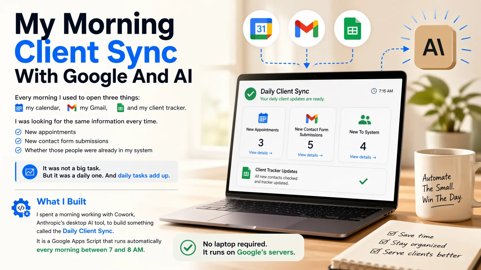 I Automated My Morning Client Sync With Google Apps Script